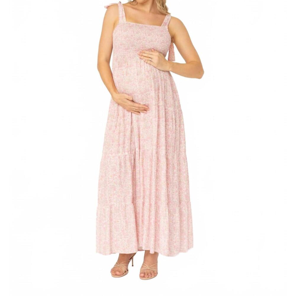 NEW ANGEL MATERNITY floral maternity dress in pink